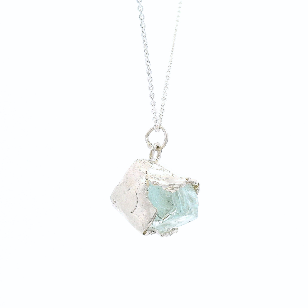 Silver Bus Stop Glass Pendant 24", view 2